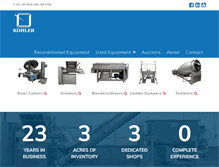 Tablet Screenshot of kohlerindustries.com